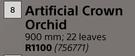 Artificial Vrown Orchid 900mm