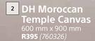 DH Moroccan Temple Canvas-600mm x 900mm