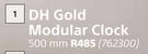 DH Gold Modular Clock 500mm