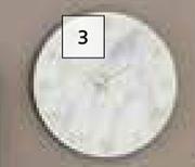 DH Marble Clock White 300mm