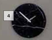 DH Marble Clock Black 300mm