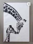 DH Giraffe Kiss Canvas-600mm x 900mm