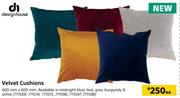Design House Velvet Cushions-600mm x 600mm Each