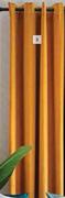 DH Velvet Eyelet Curtain (Ochre)-2.3m x 2.5m