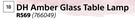 DH Amber Glass Table Lamp