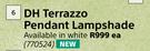 DH Terrazzo Pendant Lampshade-Each