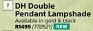 DH Double Pendant Lampshade