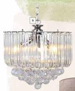 3 Light Acrylic Otis Chandelier