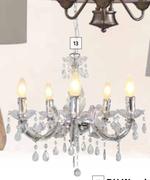 Eurolux 5 Light Acrylic Odile Chandelier