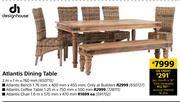 Design House Atlantis Bench-1.76mm x 400mm x 450mm