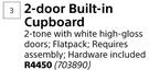 Home & Kitchen 2 Door Built In Cupboard