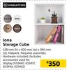 Home & Kitchen Iona Storage Cube-538mm (h) x 400mm (w) x 290mm (d) 