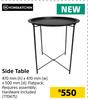 Home & Kitchen Side Table-470mm (h) x 470mm (w) x 500mm (d)