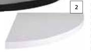 Shelfmate Floating Corner Shelf White 280mm