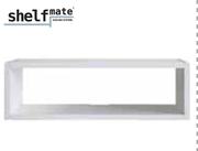 Shelfmate MDF Media Shelf White-482mm x 350mm x 152mm x 16mm