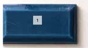 Bevelled Cobalt Blue Mosaic Subway Tiles 750mm x 150mm-Per pk