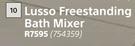 Lusso Freestanding Bath Mixer