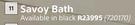 Savoy Bath