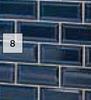 Bevelled Cobalt Blue Mosaic Subway Tiles-Per Pack