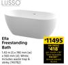 Lusso Ella Freestanding Bath-1.43m (l) x 740mm (w) x 560mm (d)