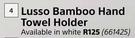 Lusso Bamboo Hand Towel Holder