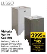 Lusso Victoria Vanity Cabinet 600mm-Each