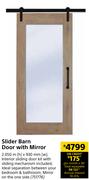 Slider Barn Door With Mirror