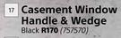 Casement Window Handle & Wedge 757570