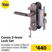 Yale Cuneo 3-Lever Lock Set