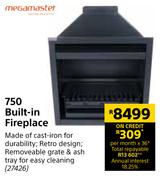Megamaster 750 Built In Fireplace