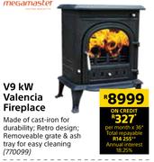 Megamaster V9 kW Valencia Fireplace