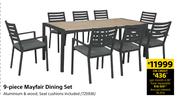 Mayfair 9 Piece Dining Set