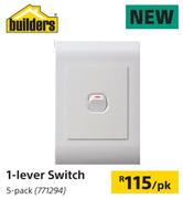 Builders 1 Lever Switch-5 Per pk