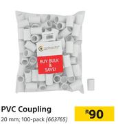 PVC Coupling 20mm-100 Per Pack