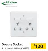 Crabtree Double Socket