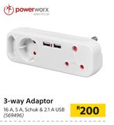 Power Worx 3 Way Adaptor