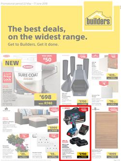 Builders WC & PE : The Best Deals On The Widest Range (22 May - 17 June 2018), page 1