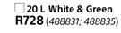 Fired Earth 20L Extreme Roof Acrylic (White And Green)-Each