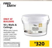 Fired Earth 10L Walls & Ceilings