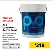 20L Contractors Acrylic Paint