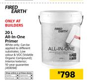 Fired Earth 20L All-In-One Primer