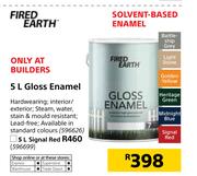 Fired Earth 5L Signal Red Gloss Enamel