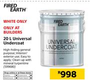 Fired Earth 20L Universal Undercoat