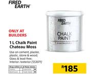 Fired Earth 1L Chalk Paint Chateau Moss 