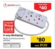 Powerworx 6-Way Multiplug