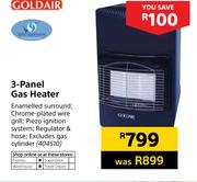 Goldair 3-Panel Gas Heater