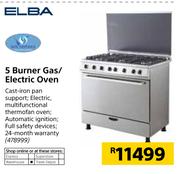 Elba 5 Burner Gas/Electric Oven