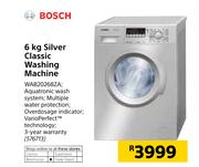 Bosch 6kg Silver Classic Washing Machine WAB20268ZA