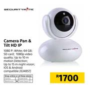 Security Mate Camera Pan & Tilt HD IP