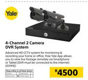 Yale 4 Channel 2 Camera DVR System